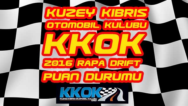Photo of KKTC 2016 Rapa Drift Şampiyonası Puan Durumu