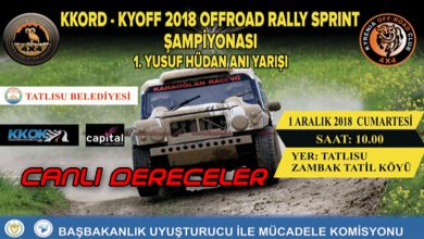 Photo of Yusuf Hüdan Offroad Rally-Sprint Canlı Dereceler